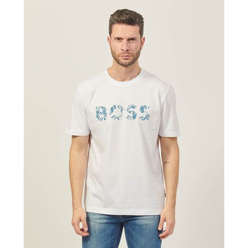 T-shirt & Polo T-shirt uomo in cotone con logo stampato - Boss - Modalova