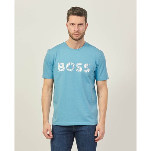 T-shirt & Polo T-shirt uomo in cotone con logo stampato - Boss - Modalova