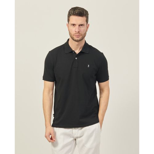 T-shirt & Polo Polo nera con patch logo - Refrigue - Modalova