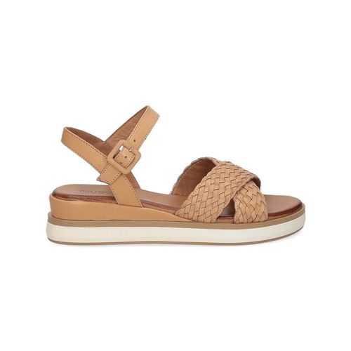 Sandali sandalo 113065 pelle intrecciata camel - Inuovo - Modalova