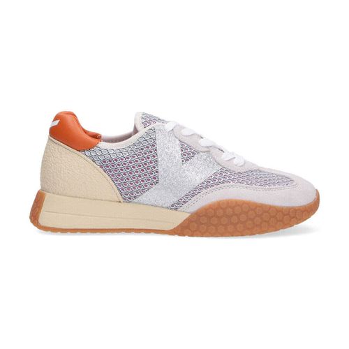 Sneakers basse sneaker camoscio rete grigio argento rosa - Kèh-Noo - Modalova