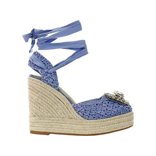 Sandali Sandalo in raffia con accessorio in pietre - Exé Shoes - Modalova