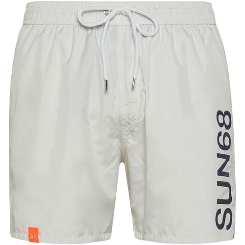 Costume / Bermuda da spiaggia SWIM PANT WITH MACRO LOGO ON FRONT - Sun68 - Modalova