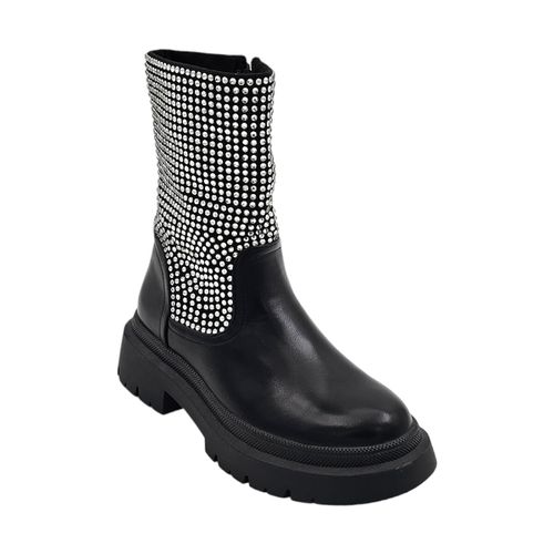 Stivaletti Scarpa stivaletto biker da donna con brillantini grandi ar - Malu Shoes - Modalova