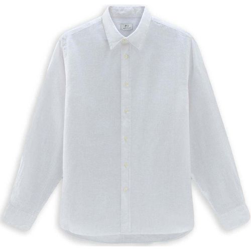 Camicia a maniche lunghe Lino Linen Shirt Bianco - Woolrich - Modalova