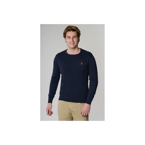 Felpa U.S. POLO ASSN.- MAGLIA GIROCOLLO FILO IN COTONE - U.S Polo Assn. - Modalova