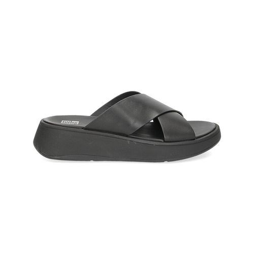 Ciabatte F-Mode FW5-090 Leather flatform Cross slides all black - Fitflop - Modalova