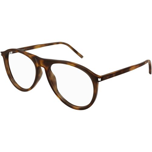 Occhiali da sole SL 667 OPT Montature da vista, Havana/Trasparente, 56 mm - Saint Laurent - Modalova