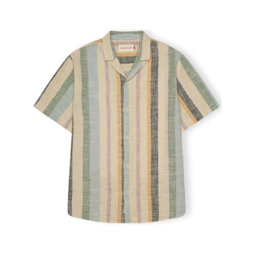 Camicia a maniche lunghe Cuban Shirt S/S 3918 - Dustgreen - Revolution - Modalova