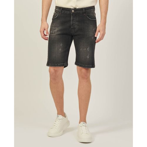 Pantaloni corti Bermuda uomo Settemezzo con abrasioni - Sette/Mezzo - Modalova