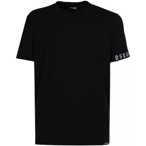 T-shirt & Polo tshirt nera elastico logo - Dsquared - Modalova