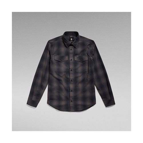 Camicia a maniche lunghe D20165 D412 MARINE SLIM SHIRT-DK BLACK VANDERBILT CHECK - G-star raw - Modalova