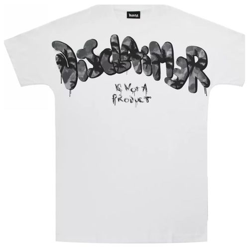 T-shirt & Polo t-shirt bianca stampa nera - Disclaimer - Modalova