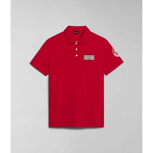 T-shirt & Polo E-AMUNDSEN NP0A4H6A-R251 RED BARBERRY - Napapijri - Modalova