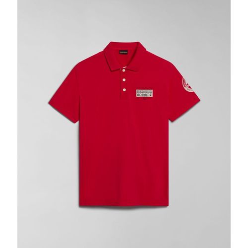 T-shirt & Polo E-AMUNDSEN NP0A4H6A-R251 RED BARBERRY - Napapijri - Modalova