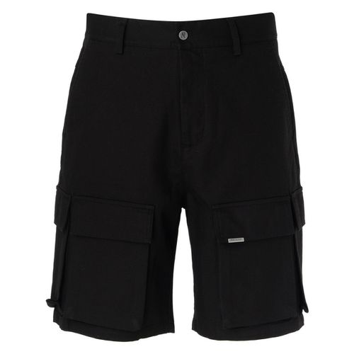 Pantaloni Bermuda Baggy Cargo in cotone nero - Represent - Modalova