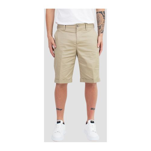 Pantaloni corti Short in cotone con borchia logo in metallo - Out/Fit - Modalova