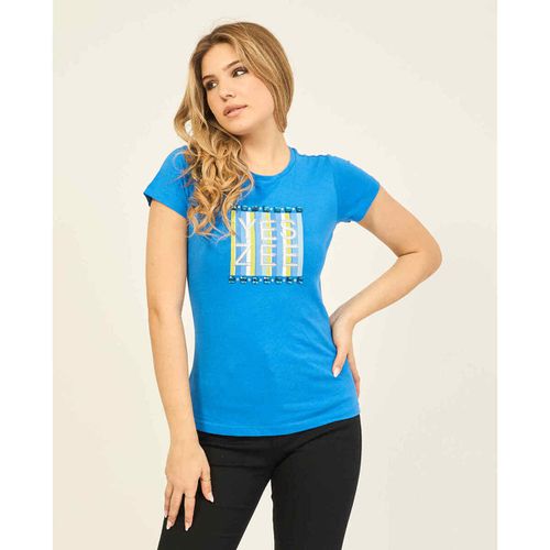 T-shirt & Polo T-shirt donna con logo e applicazioni - Yes Zee - Modalova