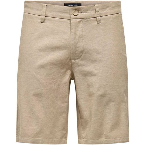 Pantaloni corti ONSMARK 0011 COTTON LINEN SHORT NOOS - Only & Sons - Modalova