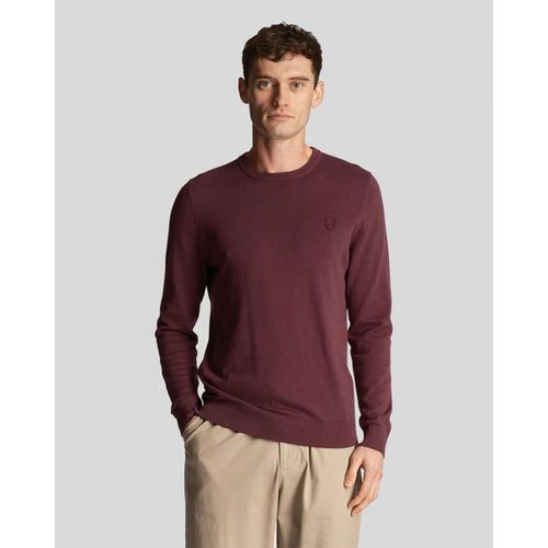 Maglione KN821TON CREW NECK-Z562 BURGUNDY - Lyle & Scott - Modalova