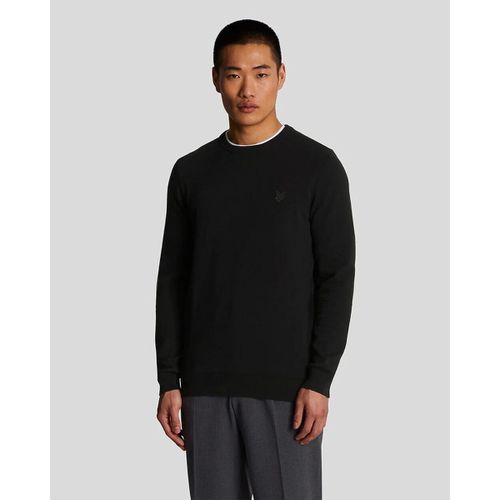 Maglione KN821TON CREW NECK-Z865 JET BLACK - Lyle & Scott - Modalova