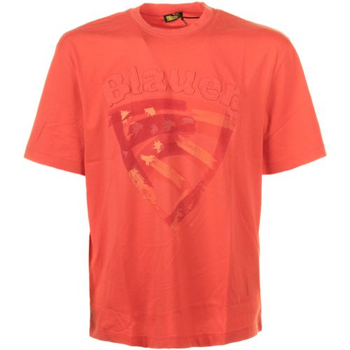 T-shirt & Polo T-shirt arancio in cotone - Blauer - Modalova