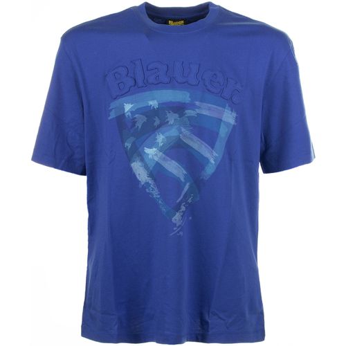 T-shirt & Polo T-shirt blu in cotone - Blauer - Modalova