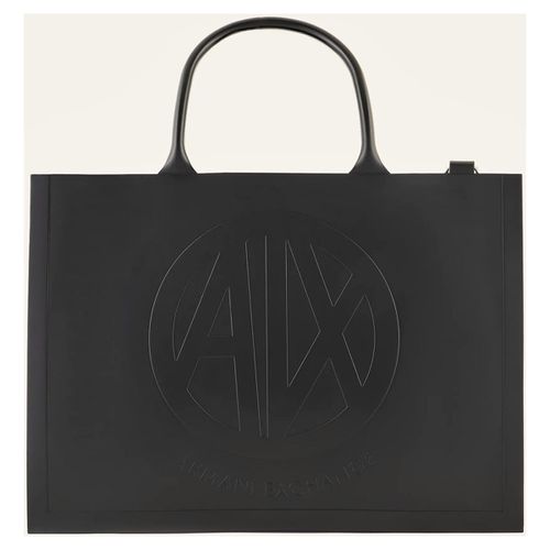 Borsa Shopping Shopping bag con logo in rilievo - EAX - Modalova