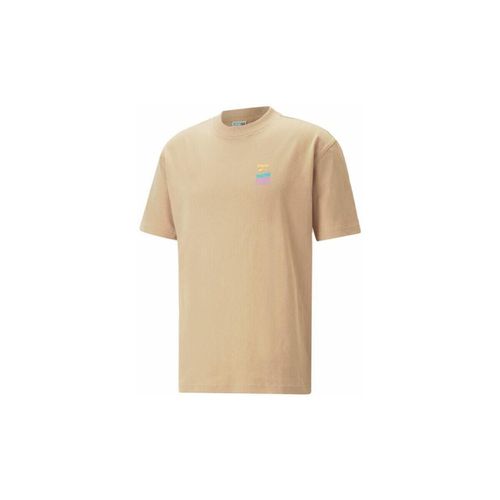 T-shirt 539181_downtown_graphic_tee_beige - Puma - Modalova