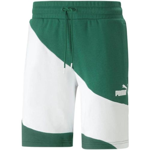Pantaloni corti Bermuda Uomo 675175_power_cat_shorts_verde - Puma - Modalova