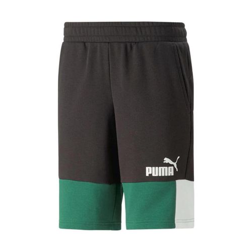 Pantaloni corti Bermuda Uomo 847429_ess_block_shorts_nero - Puma - Modalova