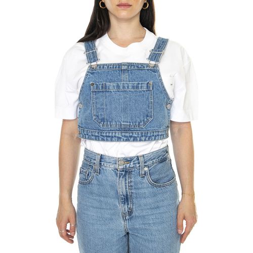 Camicetta Cropper Overall Denim Top Light Indigo - Obey - Modalova