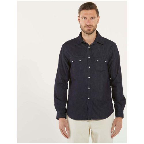 Camicia a maniche lunghe camicia in denim jeans scuro - Replay - Modalova