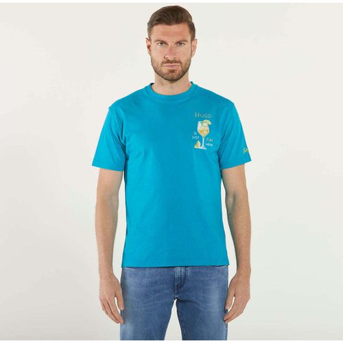 T-shirt t-shirt hugo fun turchese - Mc2 Saint Barth - Modalova