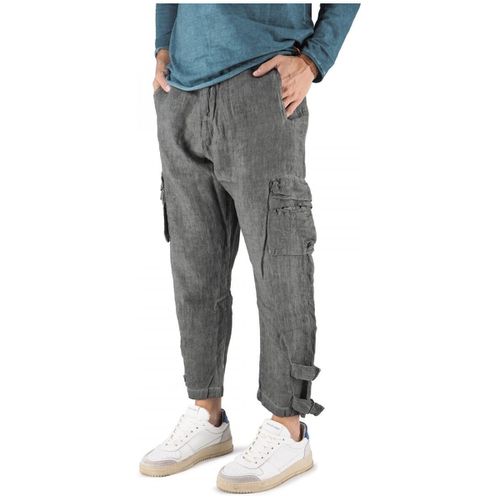 Jeans Pantalone Cargo In Lino - Never Enough - Modalova