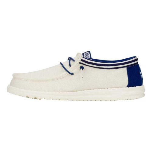 Sneakers WALLY LETTERMAN WHITE BLUE - HEY DUDE - Modalova