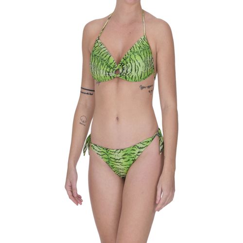 Costume a due pezzi Bikini stampa animalier con lurex CST00003049AE - Pin-Up Stars - Modalova