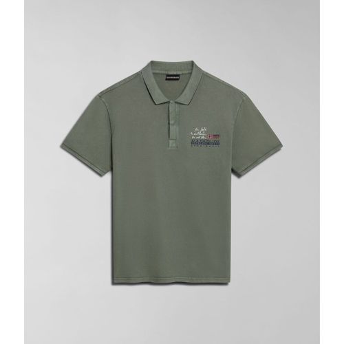T-shirt & Polo E-COLVILLE NP0A4HPX-GAE GREEN LICHEN - Napapijri - Modalova