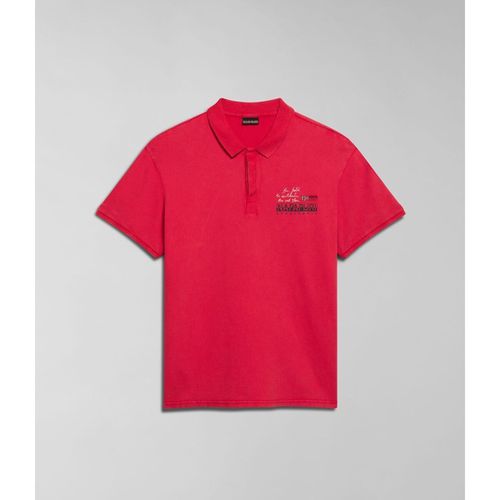 T-shirt & Polo E-COLVILLE NP0A4HPX-R25 RED BARBERRY - Napapijri - Modalova