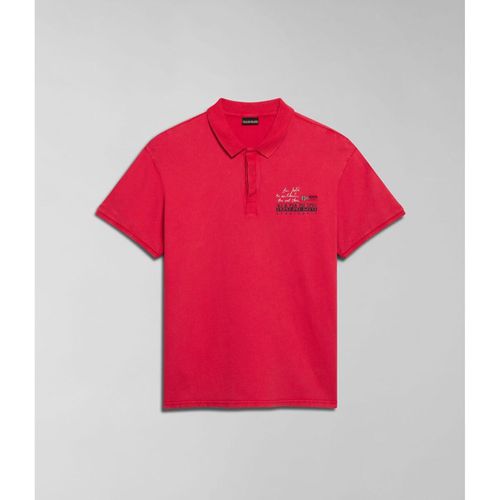 T-shirt & Polo E-COLVILLE NP0A4HPX-R25 RED BARBERRY - Napapijri - Modalova