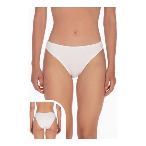 Slip Slip fianco fisso in tessuto Lycra goffrata FK24-0926WH - F * * K - Modalova