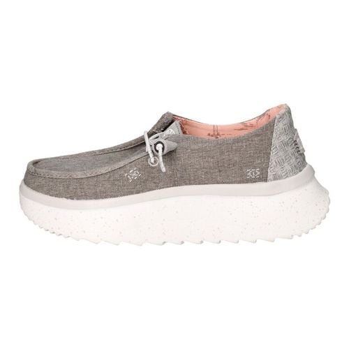 Scarpe Wendy Peak Chambray Mocassino Donna Walnut Grigio - HEYDUDE - Modalova