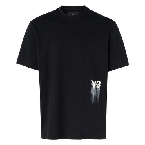T-shirt & Polo T-Shirt nera con logo grafico bianco - Y-3 - Modalova