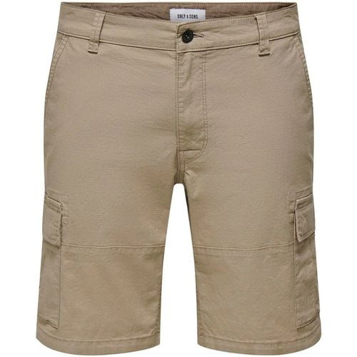 Pantaloni corti ONSRAY LIFE 0020 RIBSTOP CARGO SHORT CS - Only & Sons - Modalova