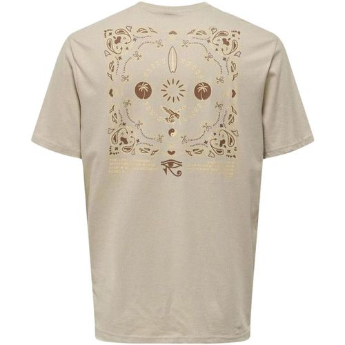 T-shirt ONSMANUEL LIFE REG SS DESERT TEE - Only & Sons - Modalova