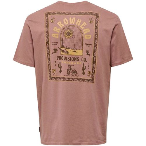 T-shirt & Polo ONSMANUEL LIFE REG SS DESERT TEE - Only & Sons - Modalova