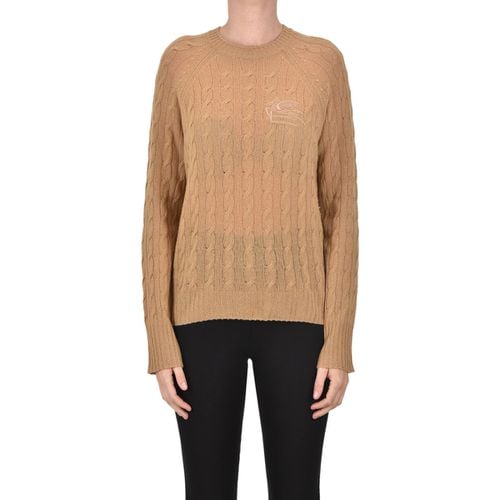 Maglione Pullover in cashmere a trecce MGP00004038AI - Etro - Modalova