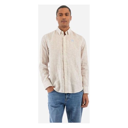 Camicia a maniche lunghe YMC031-TL132 - RODOLFO-S0626 WHITE/SAFARI - La martina - Modalova