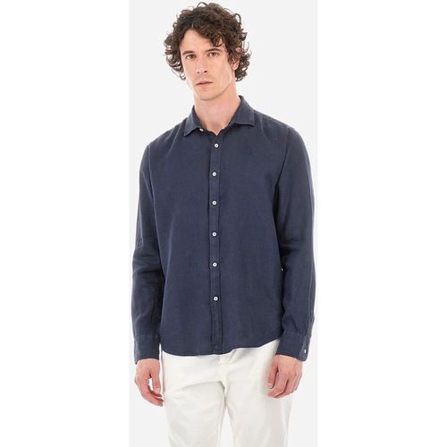 Camicia a maniche lunghe YMC007-TL319-07017 NAVY - La martina - Modalova