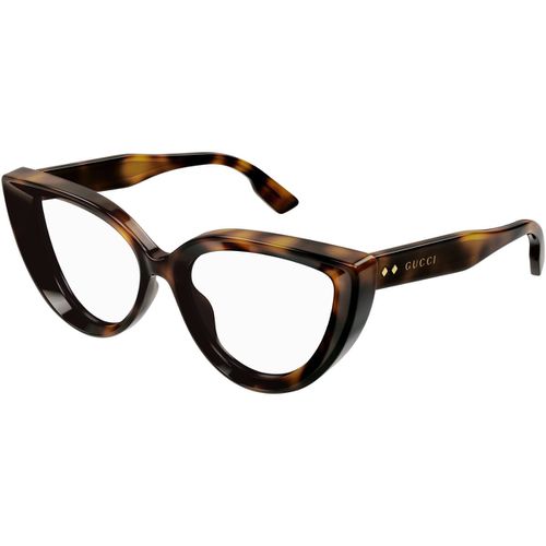 Occhiali da sole GG1530O Occhiali Vista, Havana/Trasparente, 52 mm - Gucci - Modalova